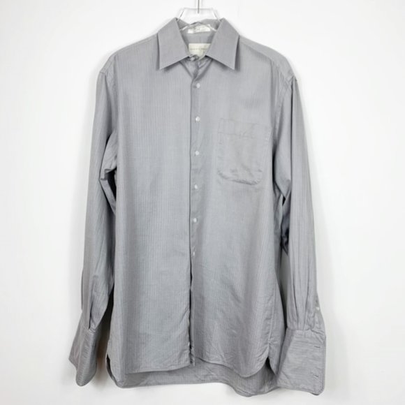 John W. Nordstrom Gray Button Down Dress Shirt - Picture 3 of 8